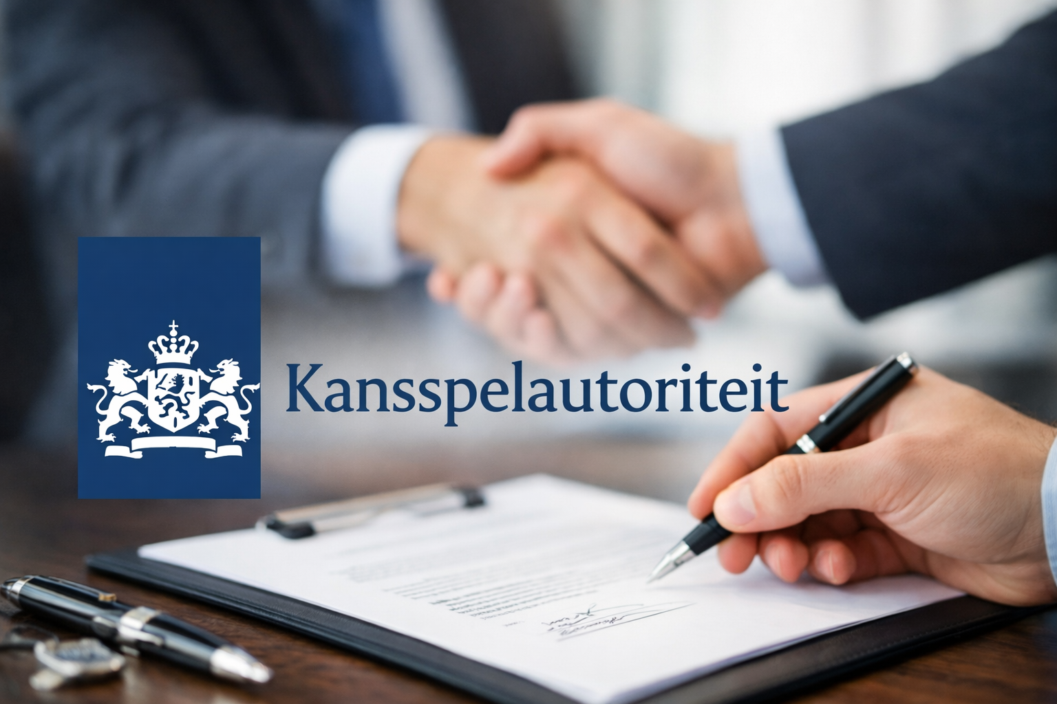 Handtekening Onder Toezichthoudende Ogen